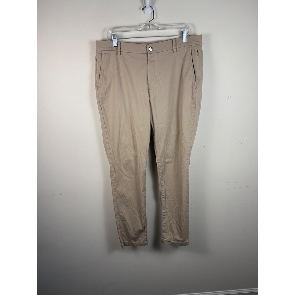 Birddogs Boomstick Mens 36x30 Lined Chino Pants Khaki Cotton Blend Tapered